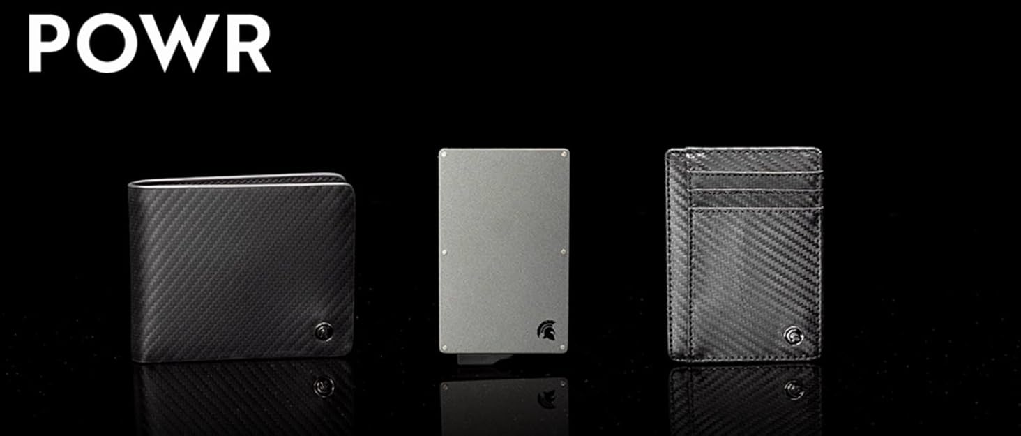 Чоловічий металевий картхолдер POWR Wallet з відділенням для монет. Мінімалістичний картхолдер для чоловіків з титану