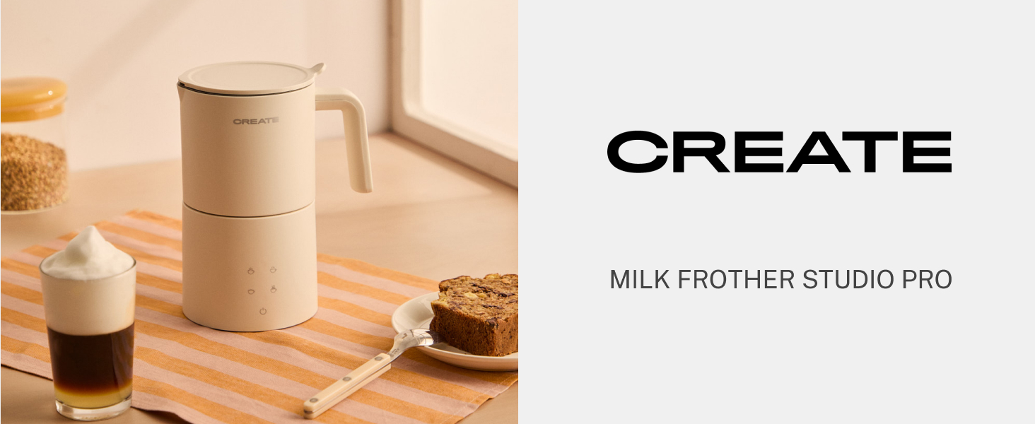 Електричний спінювач молока Milkfrother: сенсорний екран, 4 програми, 350 мл, гарячий/холодний, 400W, теракотовий