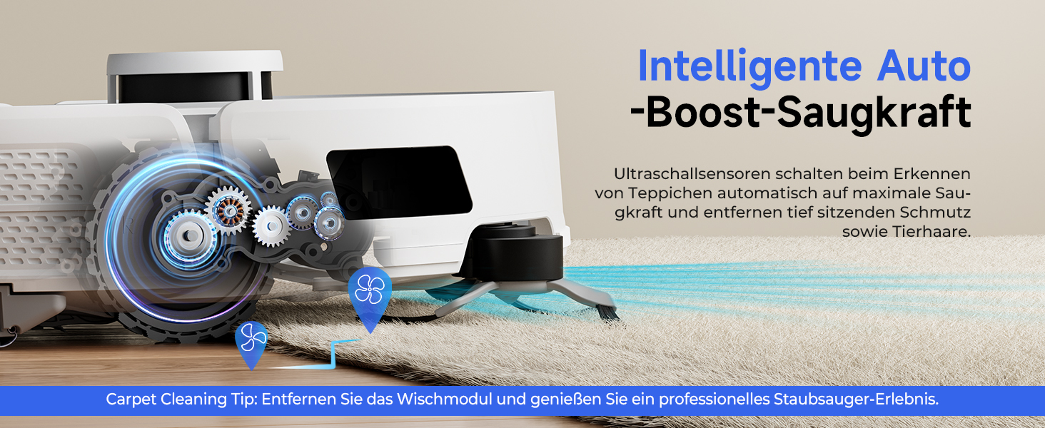 Робот-пилосос Redkey R11 з функцією миття, 20000Pa, док-станція 4L, захист від намотування волосся, LiDAR навігація, керування через додаток, для килима та шерсті тварин, білий