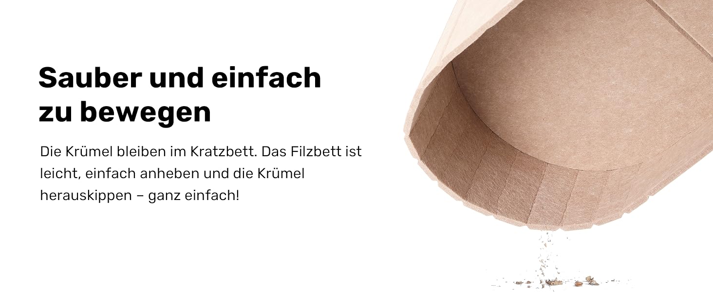 Котяче дряпальний борд FUKUMARU: диван з картону та фетру, 61 см, бежевий