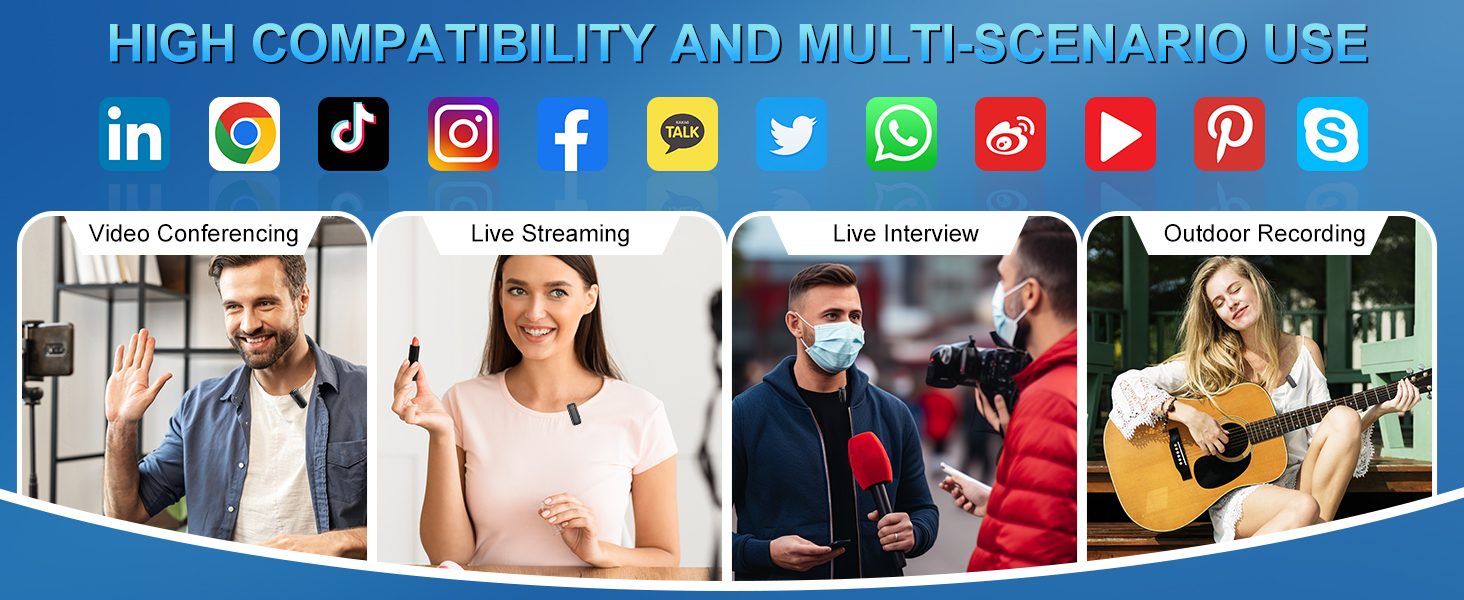 Камерний мікрофон бездротовий для iPhone/Android/Laptop, Mini мікрофон, професійний Dual USB-C, для відеозапису, стрімінгу, Vlog, YouTube, TikTok