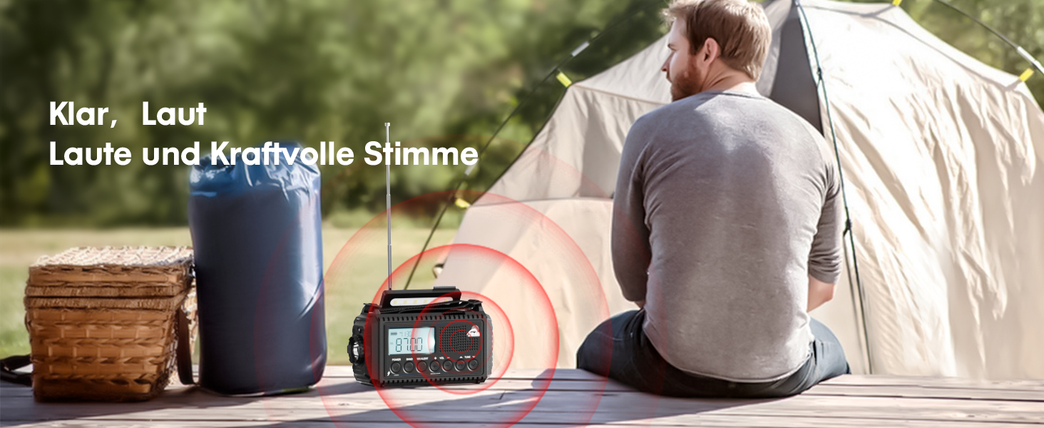 Радіоприймач Kurbelradio на 12000mAh з сонячною панеллю та ручкою, AM/FM/SW, з ліхтариком, USB-зарядкою, SOS-сигналом, для кемпінгу та надзвичайних ситуацій, зелений
