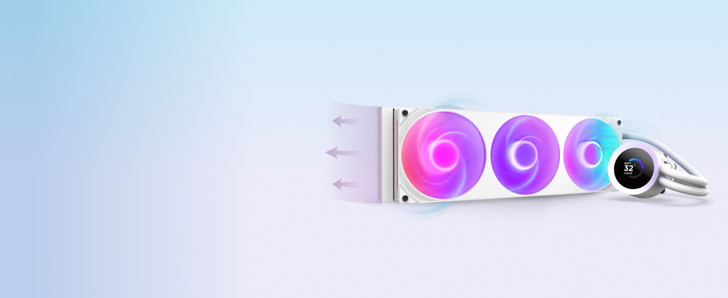 NZXT Kraken: Система водяного охолодження CPU з LCD-дисплеєм – 280 мм, Чорний