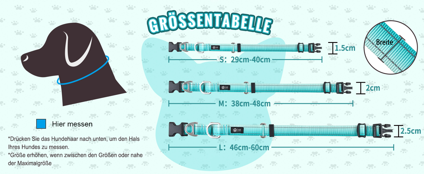 Відбиваюче повідець для собак Martin Gay, з зупинкою, для великих, середніх та малих собак, повідок-стопер для Whippets, Greyhounds, Saluki (Турквезевий, M)