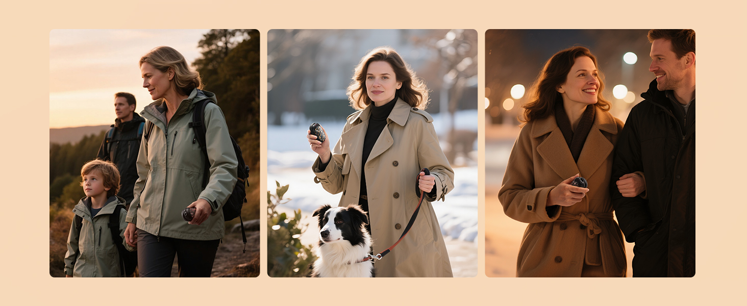 Електричні грілки для рук Ocoopa 2 шт. з магнітом, 5000mAh, 3 режими нагріву, компактні, чорні