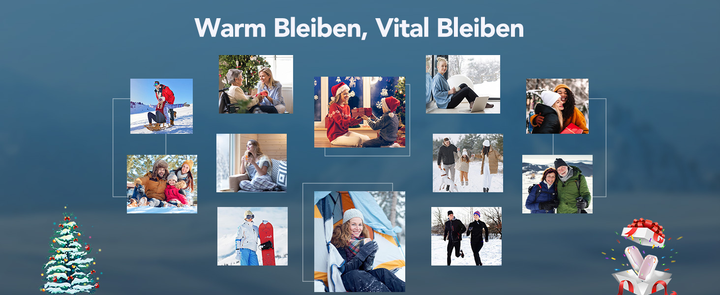 Електричні грілки для рук PHEJIE, 2 шт. - 3 режими нагріву, портативні, для активного відпочинку, кемпінгу, подарунок для жінок та чоловіків (рожево-білі)