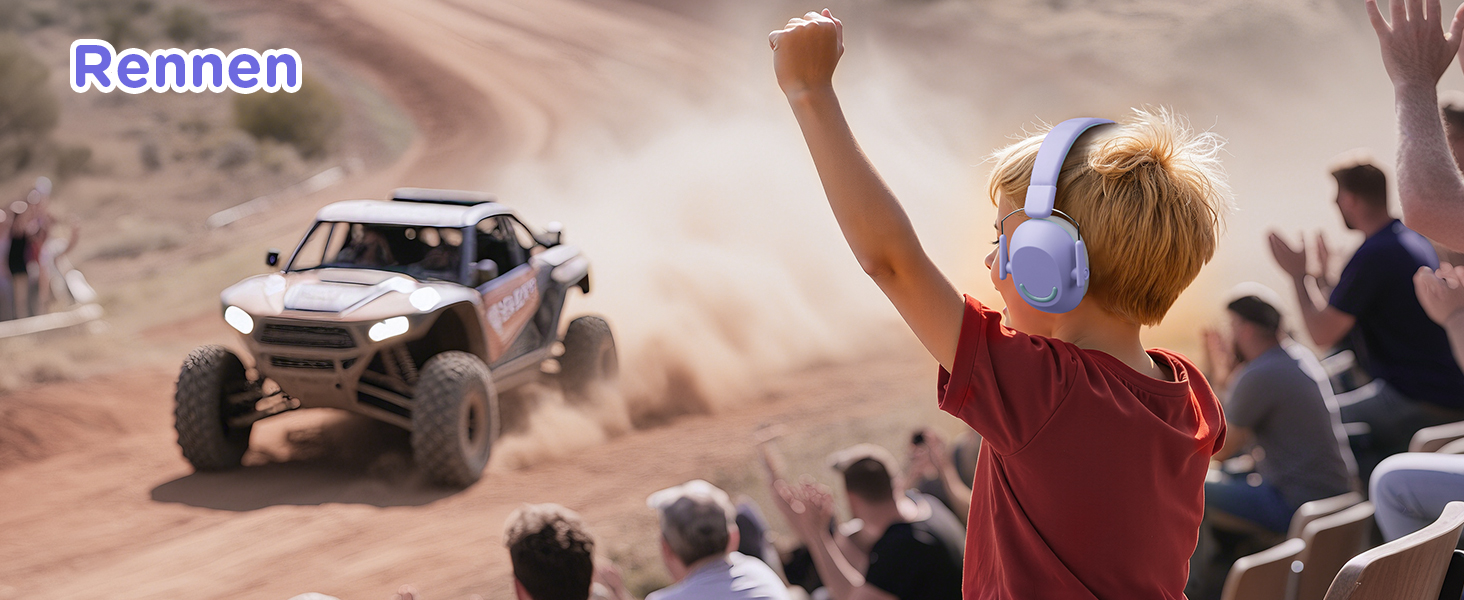 Навушники шумозаглушення для дітей Link Dream, SNR 30dB, 3-16 років, блакитний/фіолетовий (1 шт.)