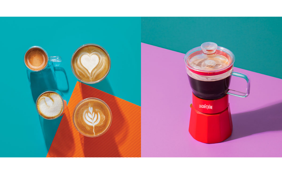 Френч-прес La Cafetière Pisa 1 л, боросилікатне скло, нержавіюча сталь, для меленої кави та чаю, синій