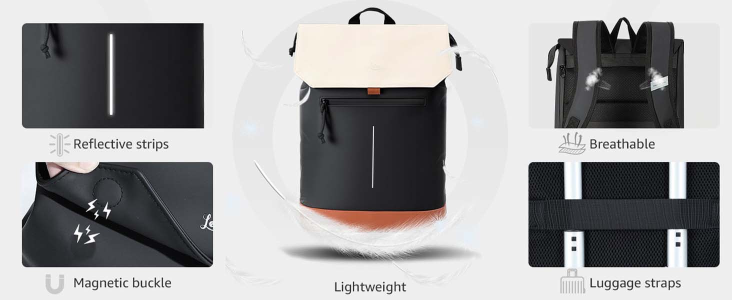 Стильний рюкзак для жінок та чоловіків з відділенням для ноутбука 15.6