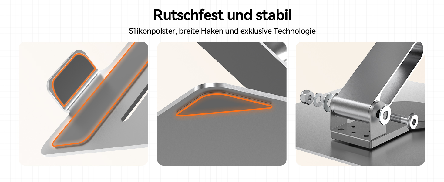 Підставка для ноутбука TECKNET, регульована висота, 360° обертання, складна, для MacBook Air/Pro, до 17