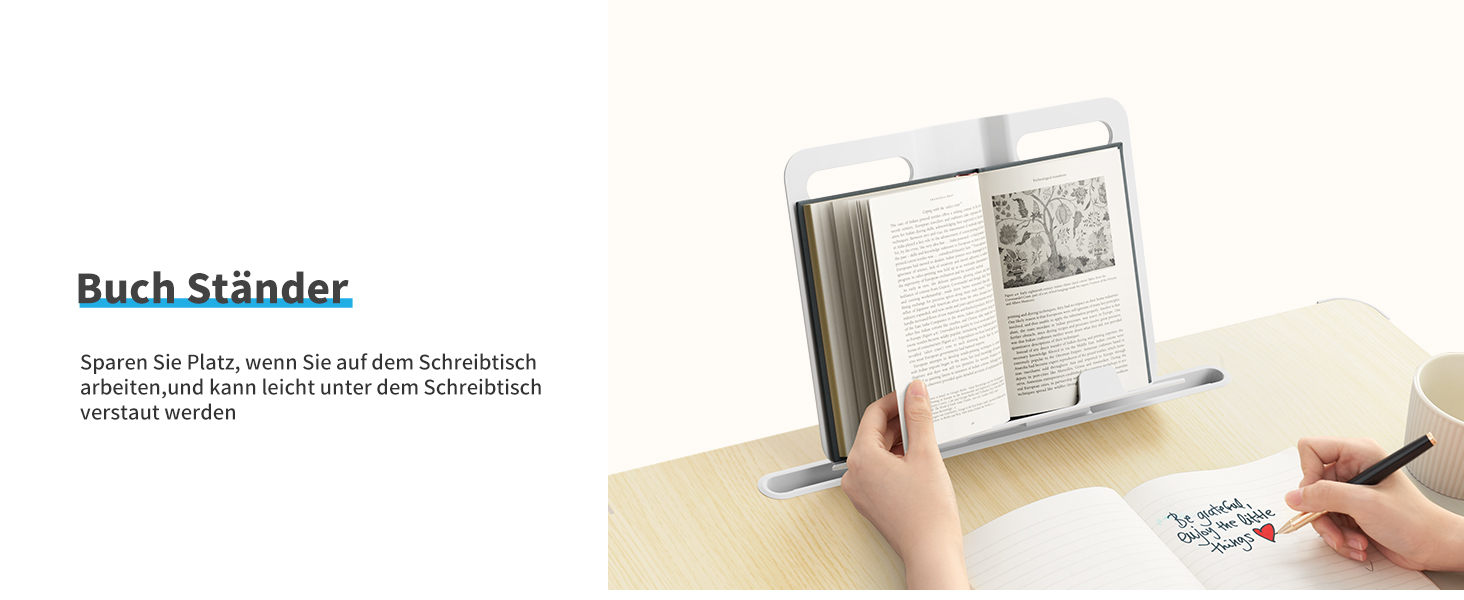 SAIJI Розкладний столик для ноутбука та планшета XXL з ящиком та підставкою для книг/телефону (65 x 49 x 30 см, Тік)