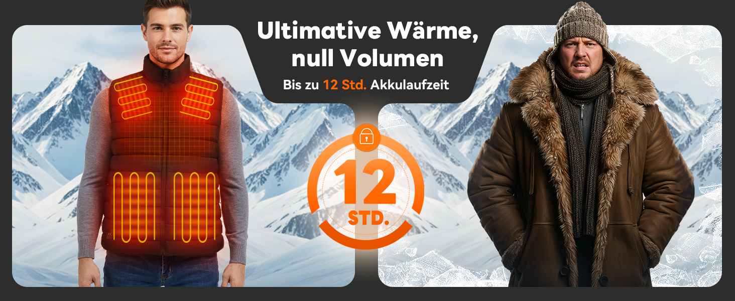 Електрична гріюча жилетка для чоловіків та жінок, 16000mAh, 3 режими нагріву, для катання на лижах та активного відпочинку, пральна, L-XL