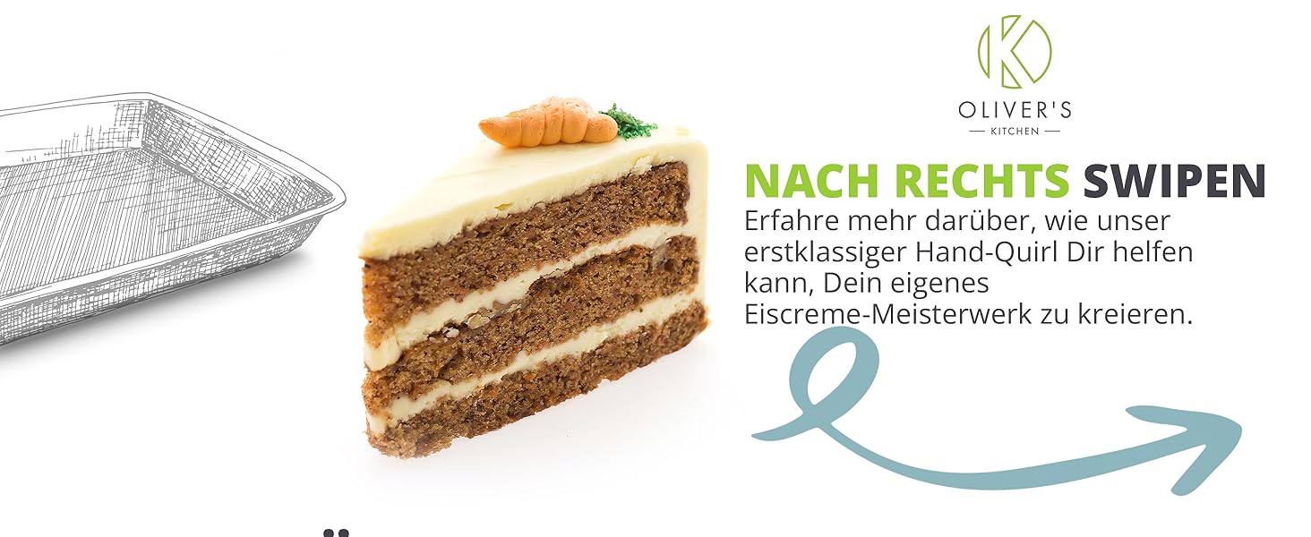 Ручний міксер Oliver's Kitchen® Hand-Quirl - Автоматичний вінчик для яєць, масла, вершків, кави, коктейлів | Без батарейок, компактний, зелений