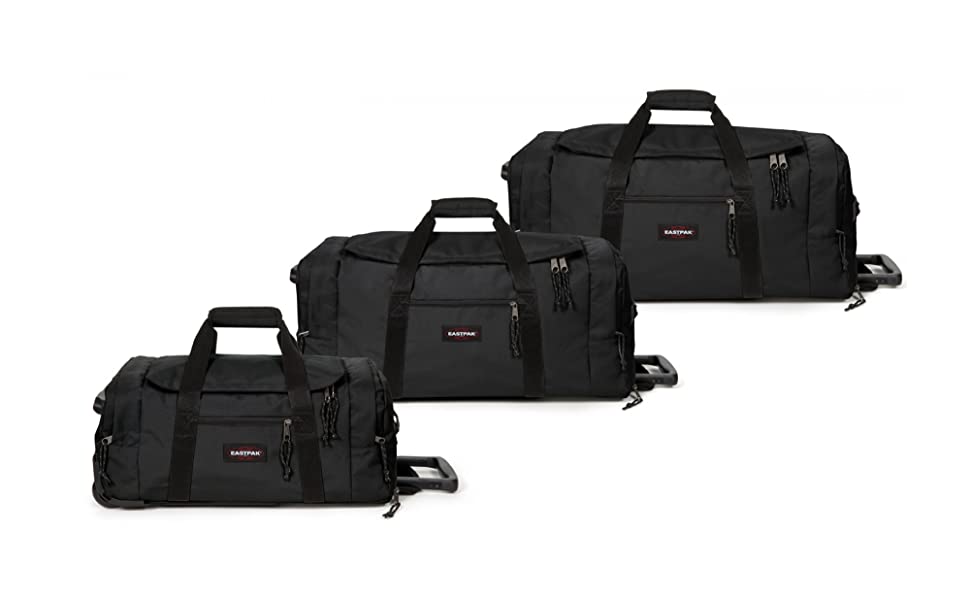 Eastpak Leatherface S + Duffel Bag, 55 x 34 x 26 cm, 41 L - Black (Schwarz)