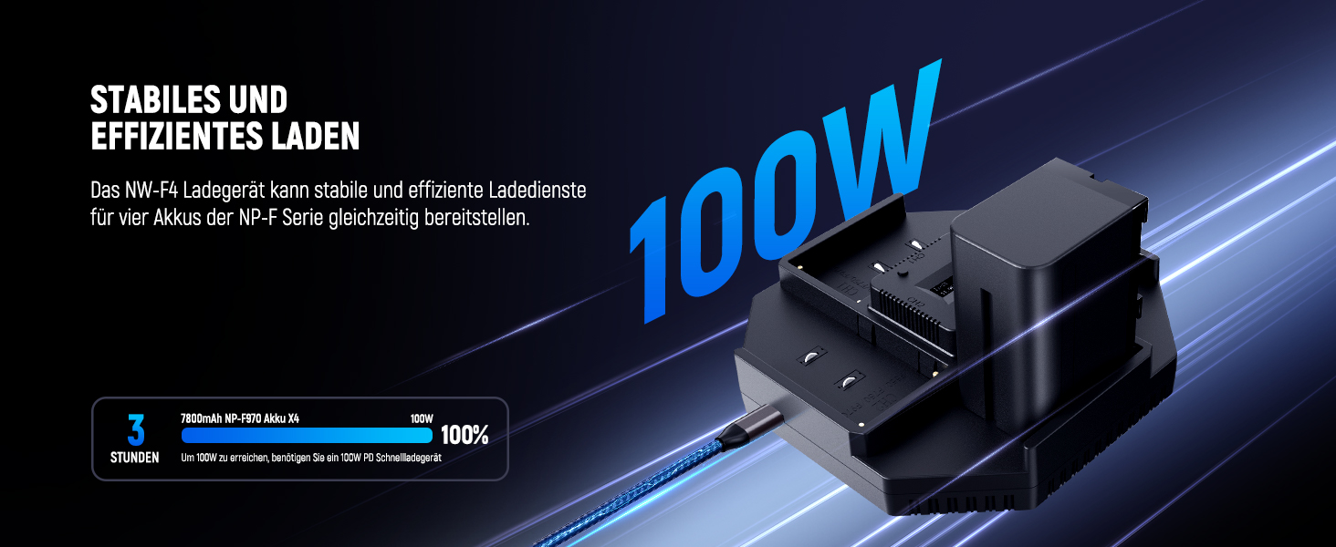 Зарядний пристрій NEEWER Micro USB для акумуляторів Sony NP-F550/F750/F960/F970, NP-FM50/FM70/FM90, QM71D, 91D, NP-F500H/F55H, 4-канальна зарядка з 4 акумуляторами