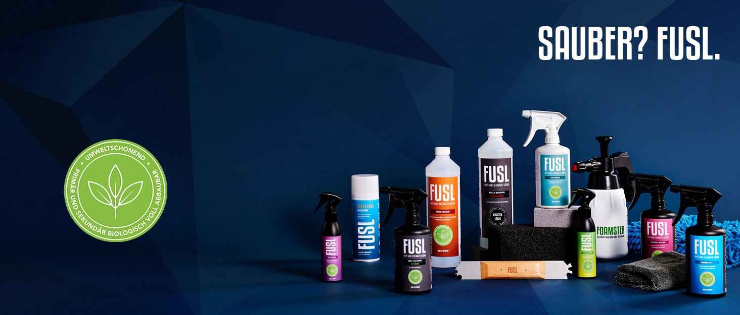FUSL Grill Cleaner Set – FOAMSTER Foam Cannon + 1L Crust Remover – Extra Strong Grill Cleaner for Gas Grill, Smoker & Grill Grate – Biodegradable & Effective – Made in Germany