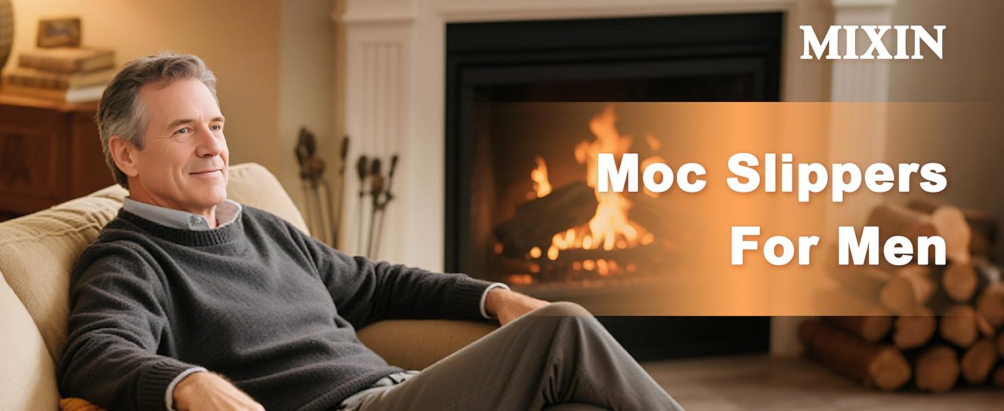 Чоловічі тапочки MIXIN для дому та вулиці з піною пам'яті, теплі, пухнасті, зручні, антиковзаючі мокасини, EU41-47 (43 EU), Колір: Коричневий