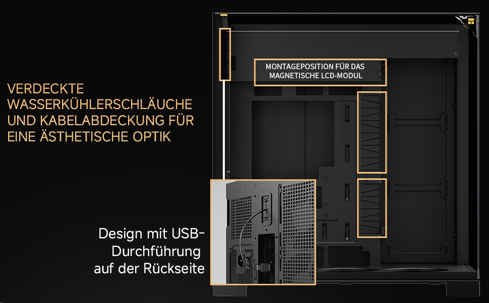 Ігровий корпус Thermalright A70 Vision V2 ATX з LCD-дисплеєм 9.16'', панорамною підсвіткою та підтримкою 8 вентиляторів