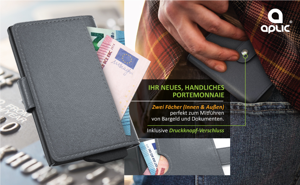 Криза для карт CSL RFID Blocker - захист від NFC/RFID - для 6 карт, компактний, чорний (Тип 2)