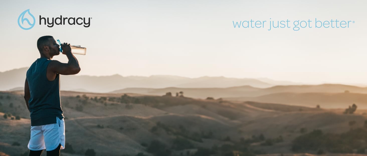 Пляшка для води Hydracy з соломинкою та мітками часу 2л - Спортивна пляшка без BPA, герметична, не конденсується - Moonlight Green