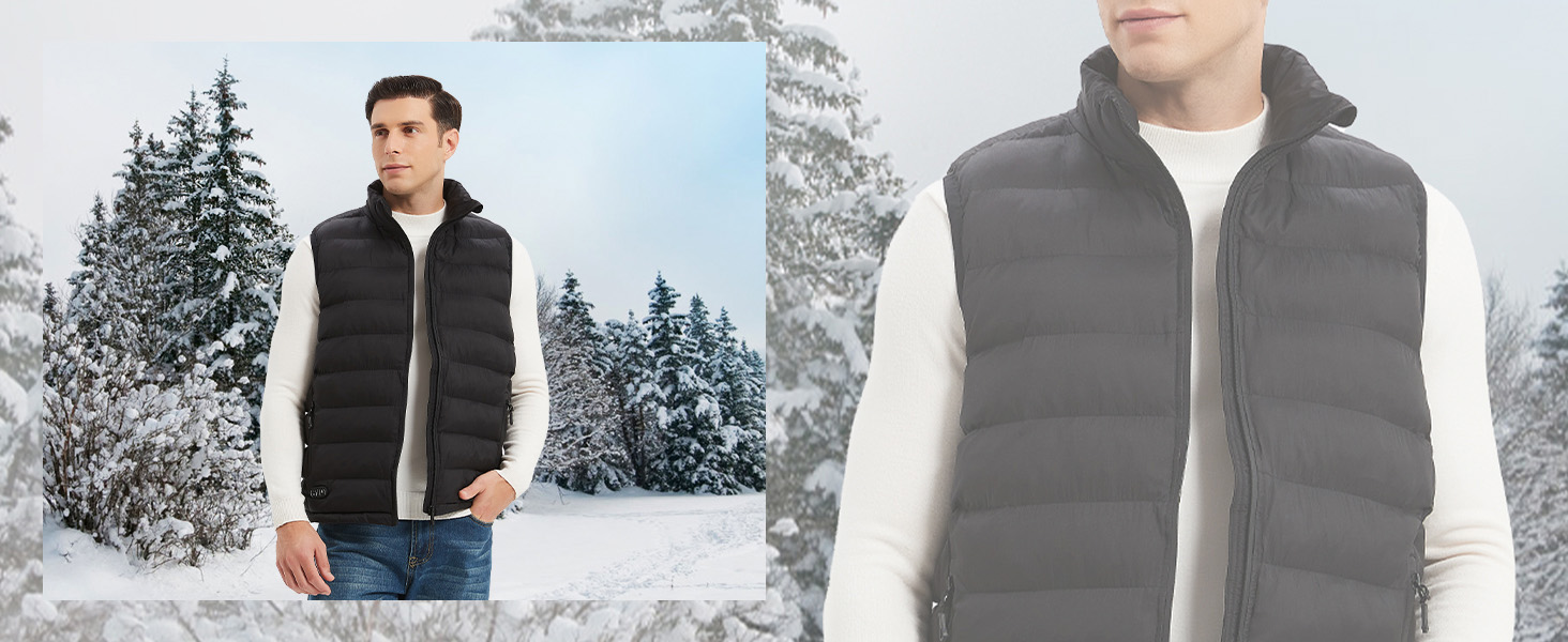 Електрична гріюча жилетка для чоловіків з акумулятором USB, 10000mAh, 4 зони нагріву, 3 режими температури, для зимових прогулянок, машинне прання