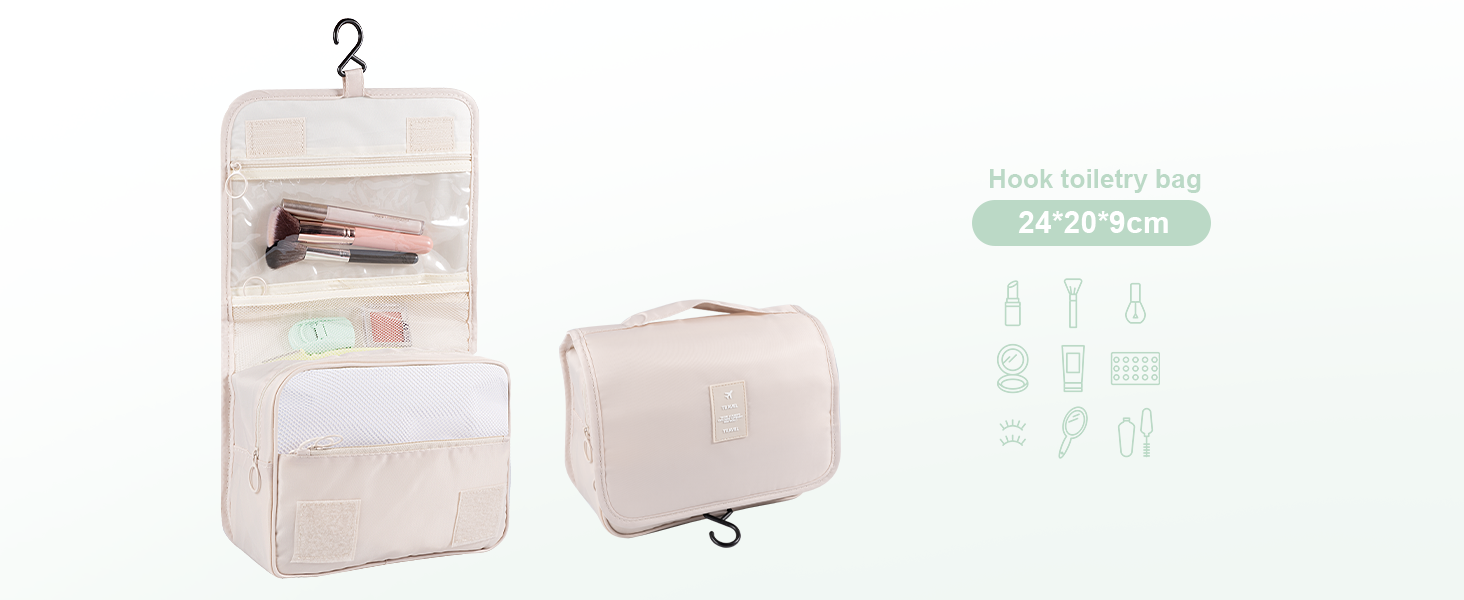 Органайзер для валізи BillyBath: Набір для подорожей (8 шт., A-beige)