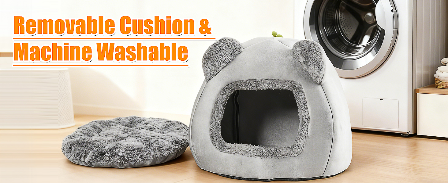 Кігтеточка-будиночок для котів, 40 см, сірий. М'яке ліжко з антиковзким дном та знімним матрацом. Підходить для котів та собак вагою до 5 кг.