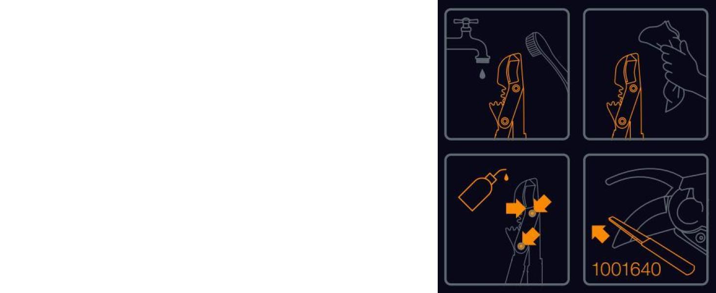 Секатор Fiskars PowerGearX LX99-L для сухої та твердої деревини, 80 см, антипригарне покриття, загартована сталь, чорний/помаранчевий