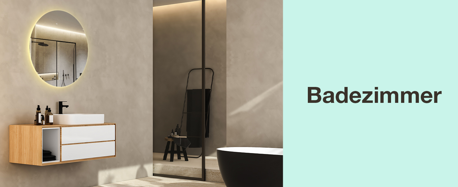 Круглий дзеркало для ванної кімнати з підсвічуванням, 80 см, 3 кольори світла, диммування, антизапар, сенсорне управління, функція пам'яті, LED, енергозбереження