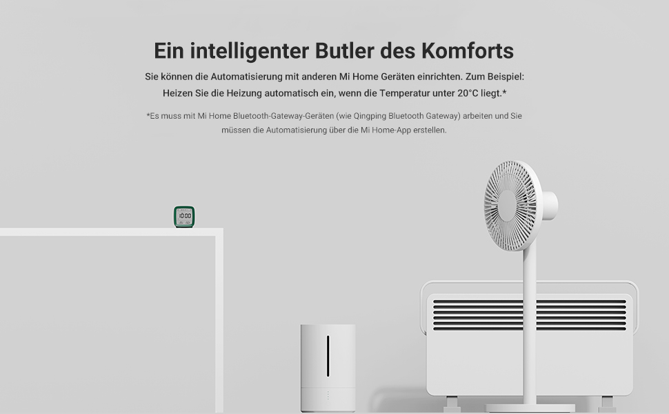 Розумний Bluetooth-будильник Qingping з батареєю, підтримка Mi Home, цифровий, кілька будильників