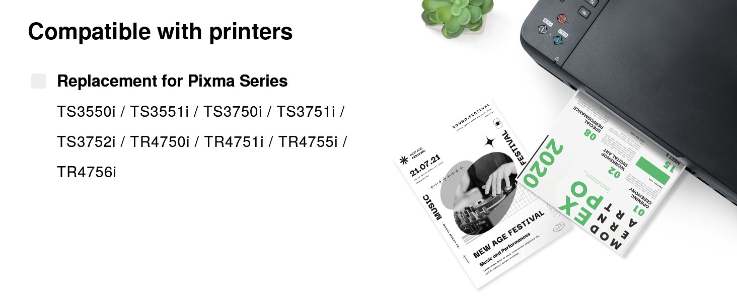 Комплект картриджів PG-575XL та CL-576XL для принтерів Canon Pixma TS3550i, TS3551i, TR4750i, TR4751i (чорний та кольоровий), сумісні