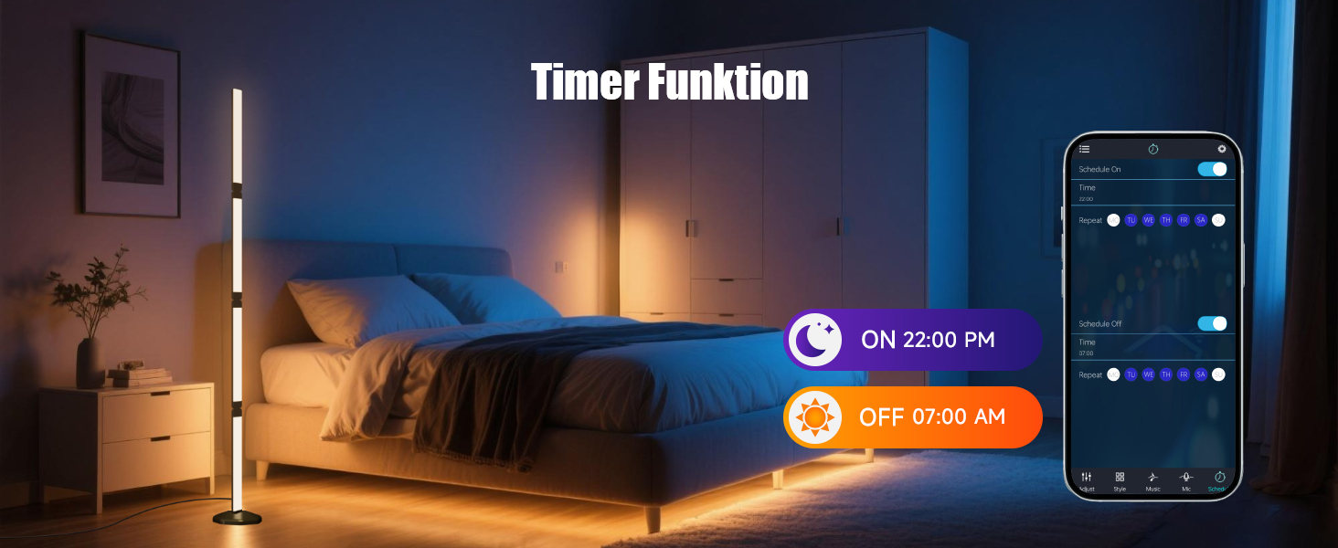 LED лампа Electight RGB для столу з регулюванням яскравості, 800 люмен, складний дизайн, пульт дистанційного керування та додаток, 16 мільйонів кольорів, 99 режимів, синхронізація з музикою та таймер, для читання, офісу та ігор (170см)