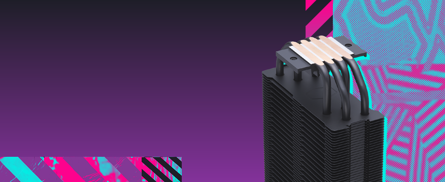 Cooler Master Hyper 212 Halo: Кулер для CPU з RGB підсвічуванням, чорний, LGA1700 & AM5, 4 теплові трубки