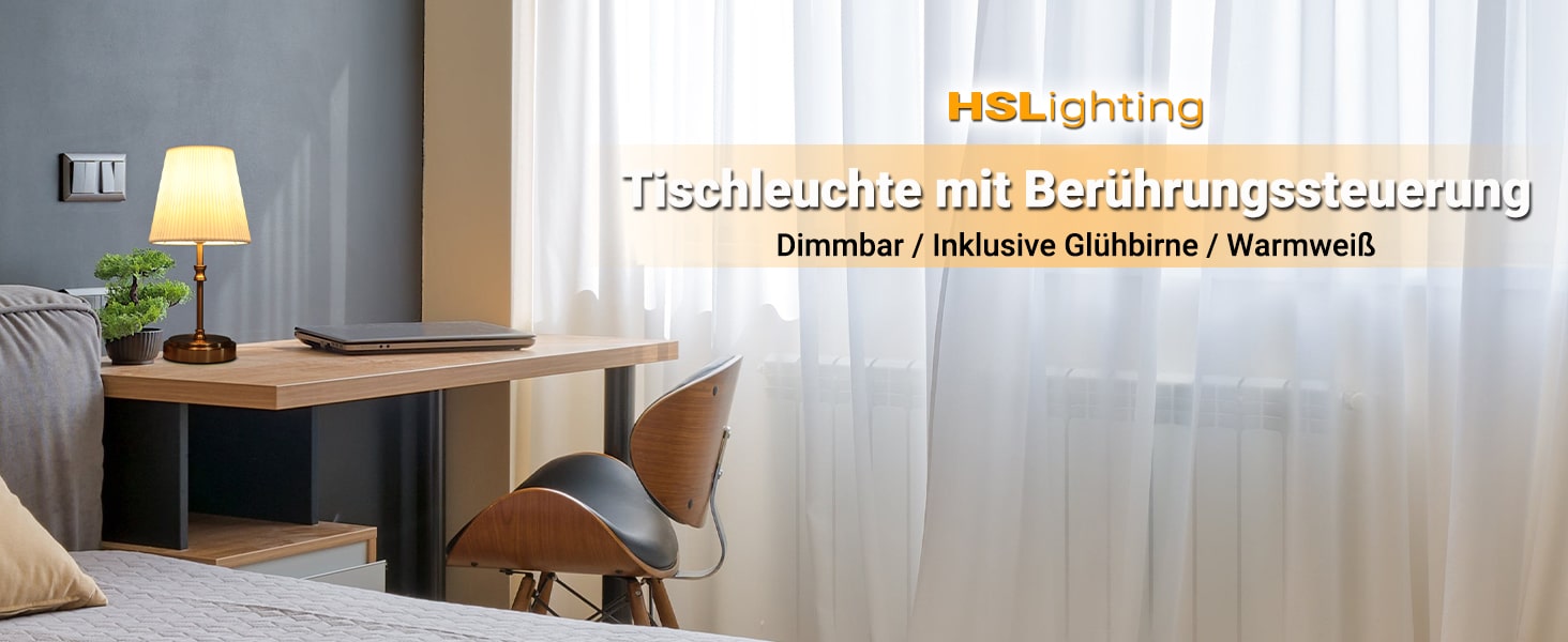 Настільна лампа Touch з регулюванням яскравості, 31.5 см, золото. Ідеально для спальні, вітальні, як подарунок на Різдво.