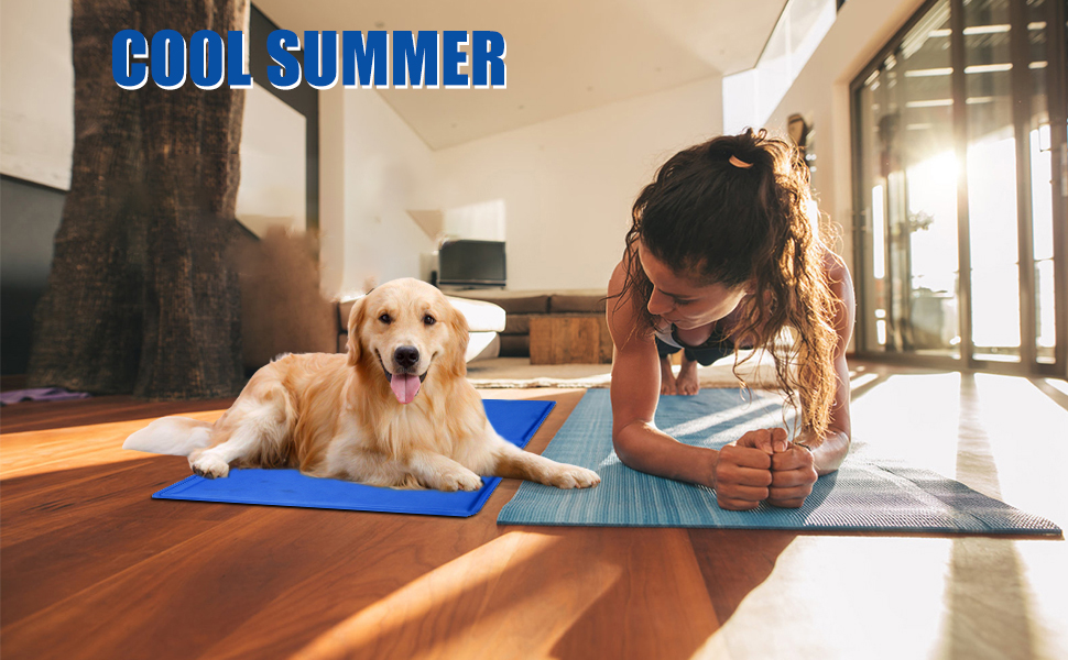 Килимок охолоджуючий для собак та котів, самоохолоджуючий, 65x50 см, чорний