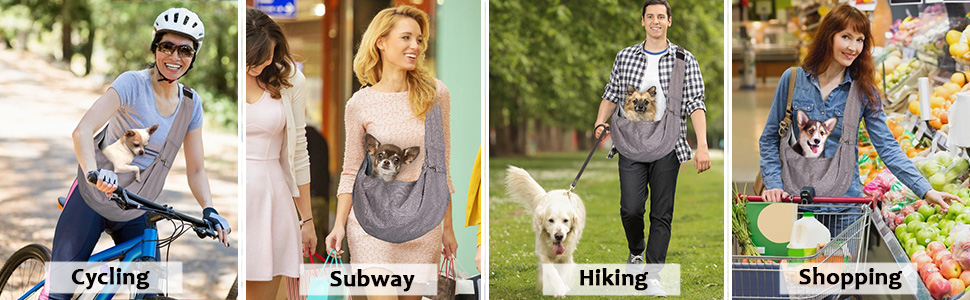 Транспортувальна сумка для собак та котів AGPTEK | До 15 кг, регульована, для прогулянок та подорожей | Розміри: 33 x 28 x 10 см