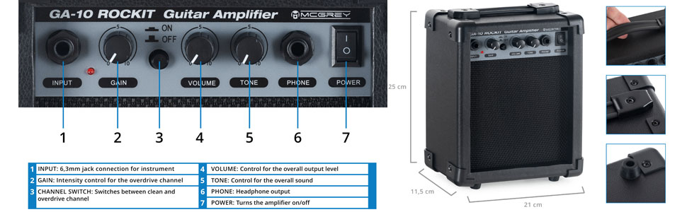 Електрогітара McGrey Rockit TL-Style Antique White (8-частинний стартовий набір)