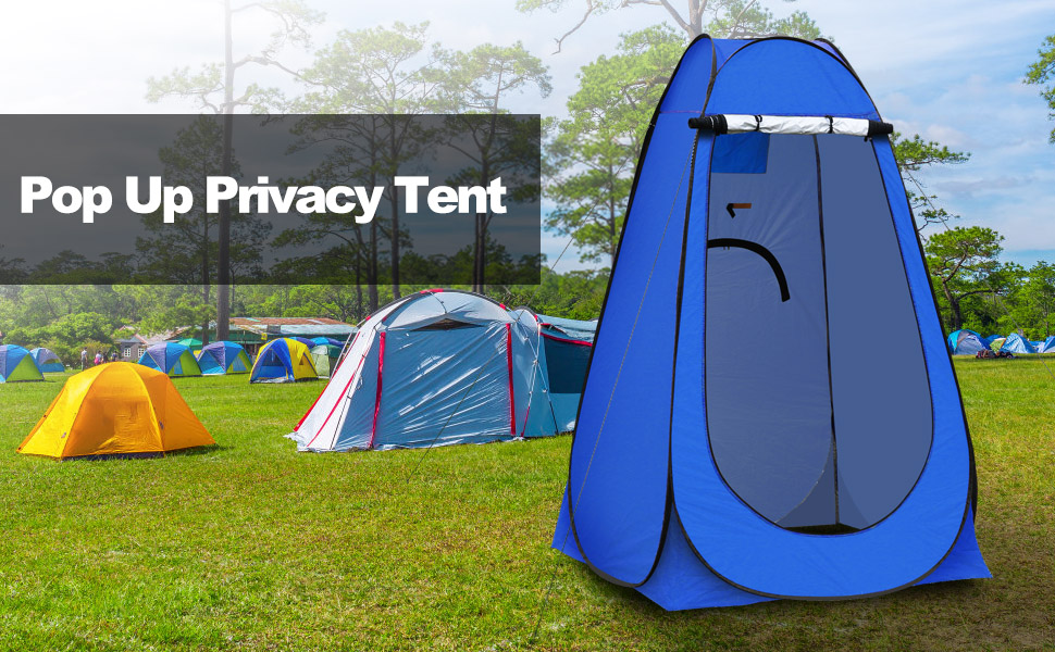 CLIPOP Portable Pop-Up Privacy Tent - Outdoor Shower & Changing Tent with UV Protection - Beach, Camping, Fishing