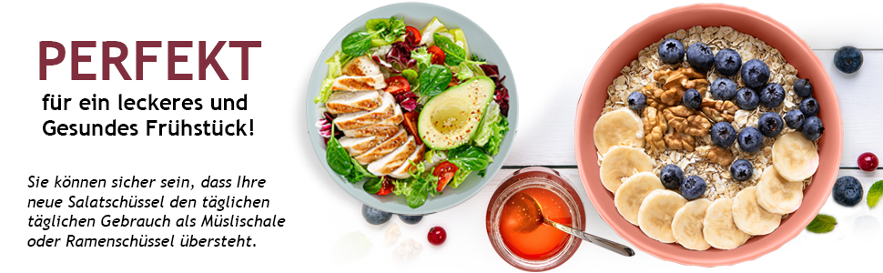 Набір мисок Miamio Palmanova (червоний) – 6 шт по 800 мл – сучасний дизайн, матова поверхня