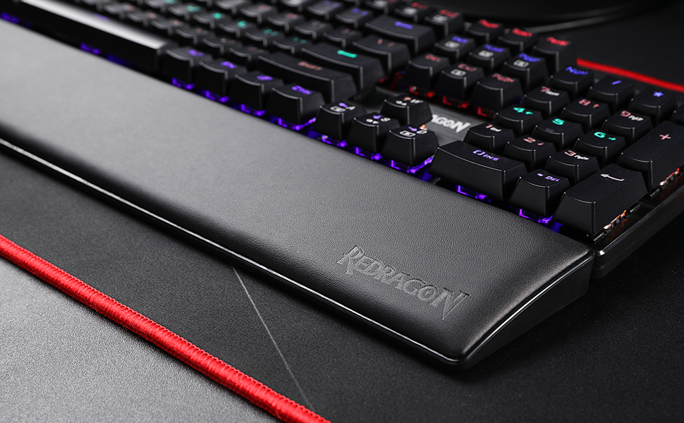 Клавіатура Redragon P037 Meteor L з підставкою для зап'ястя, ергономічна, чорна