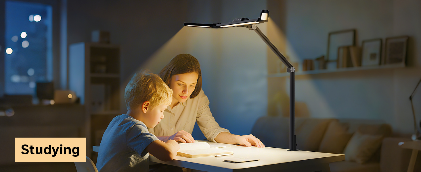 LED лампа Honeywell HJ3 для робочого столу з кріпленням, для архітекторів, офісу та дому. 4 режими, регулювання яскравості, завдання, верстак.