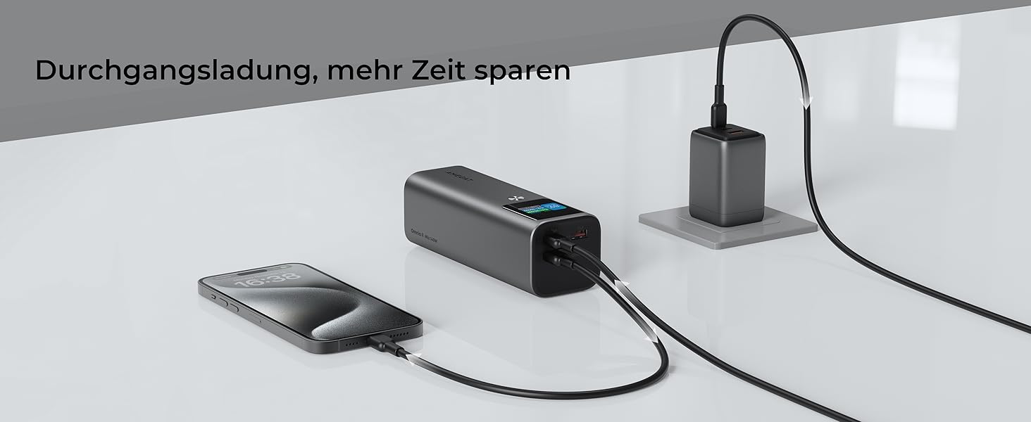 Powerbank 140W, 27600mAh з USB-C PD 3.1: для ноутбуків, планшетів, смартфонів