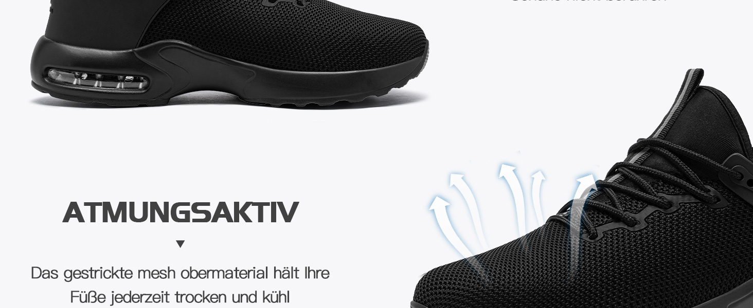 Чоловічі робочі черевики LARNMERN: водонепроникні, зручні, з металевим підноском, slip-on, чорні, 44 EU