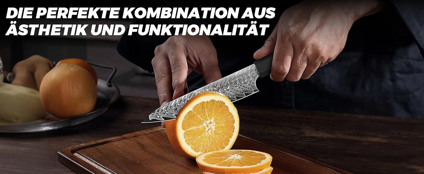 Ніж кухонний японський Kiritsuke Damast Plys 20 см, сталь VG10, 67 шарів, рукоятка G10, подарункова коробка
