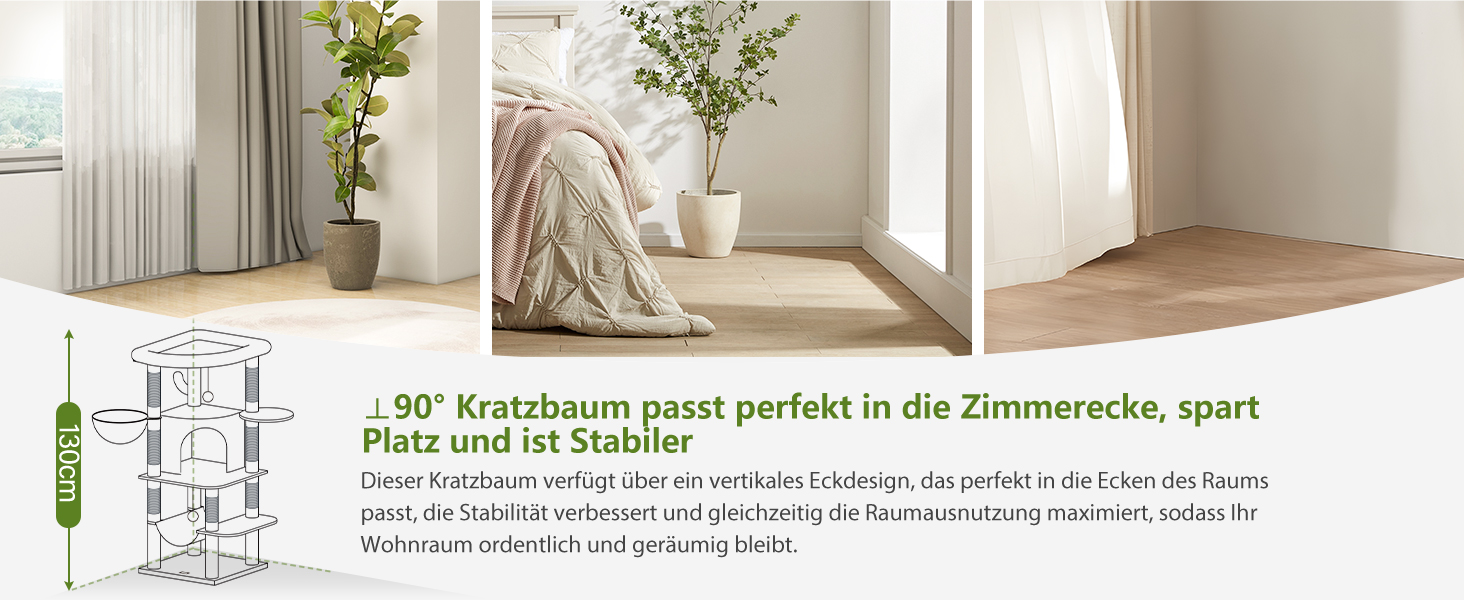 Драбина для котів Globlazer C66, велика, кутова, 167 см, з будиночком, гамаком, кошиком, для 3-4 котів