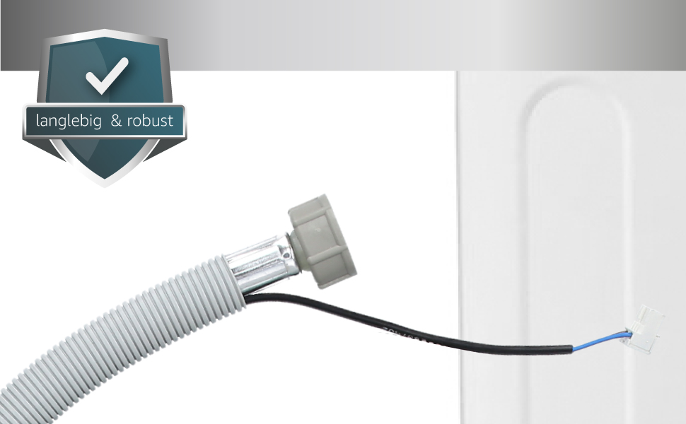 Шланг подачі води Aquastop 2,2 м BITRON Typ 84 для пральної машини Miele, 3/4 дюйма, захисний WPS з електричним підключенням