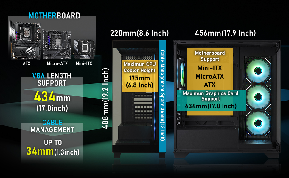 Корпус ПК BitFenix CETO Premium Edition Mid Tower (Чорний)
