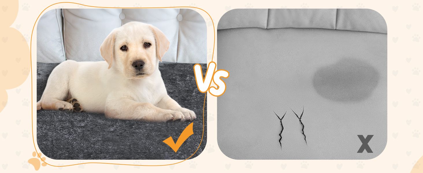 Водонепроникний коврик для собак 100x120 см - м'який, флісовий, для собак середніх порід до 16 кг, чорно-білий, підходить для вулиці та дивану