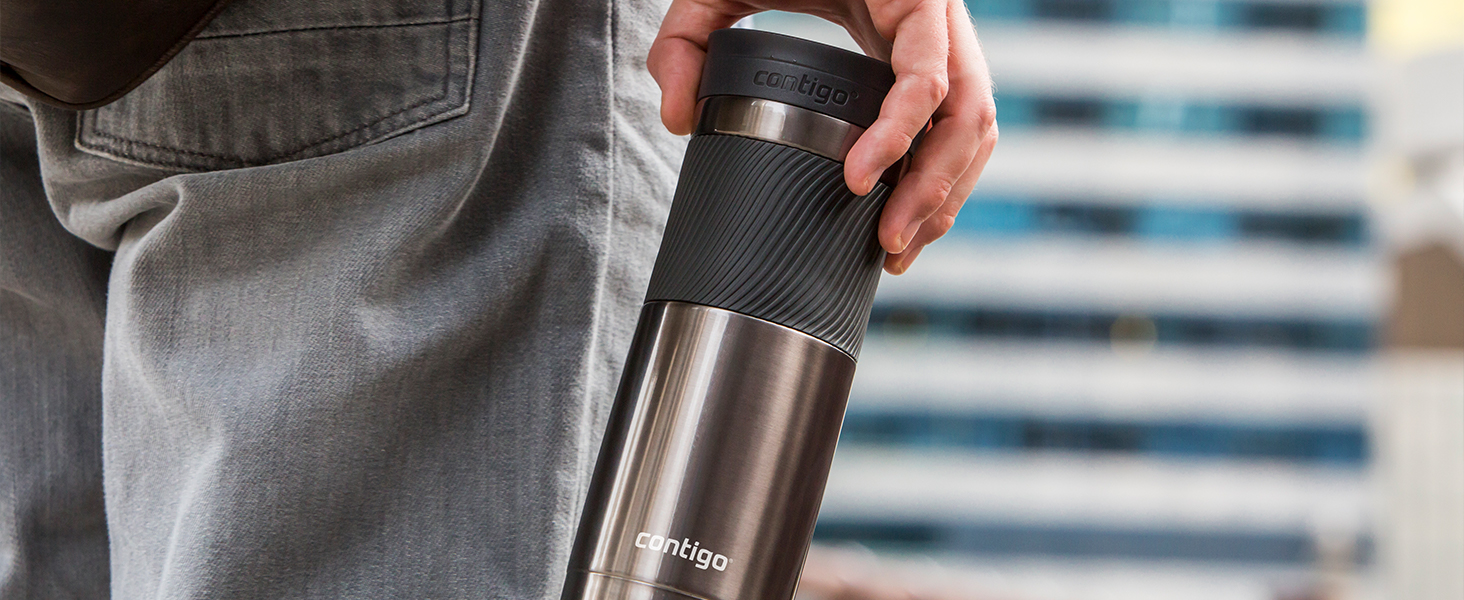 Contigo Byron Snapseal Stainless Steel Thermobecher - Leakproof Travel Coffee Mug - 590ml