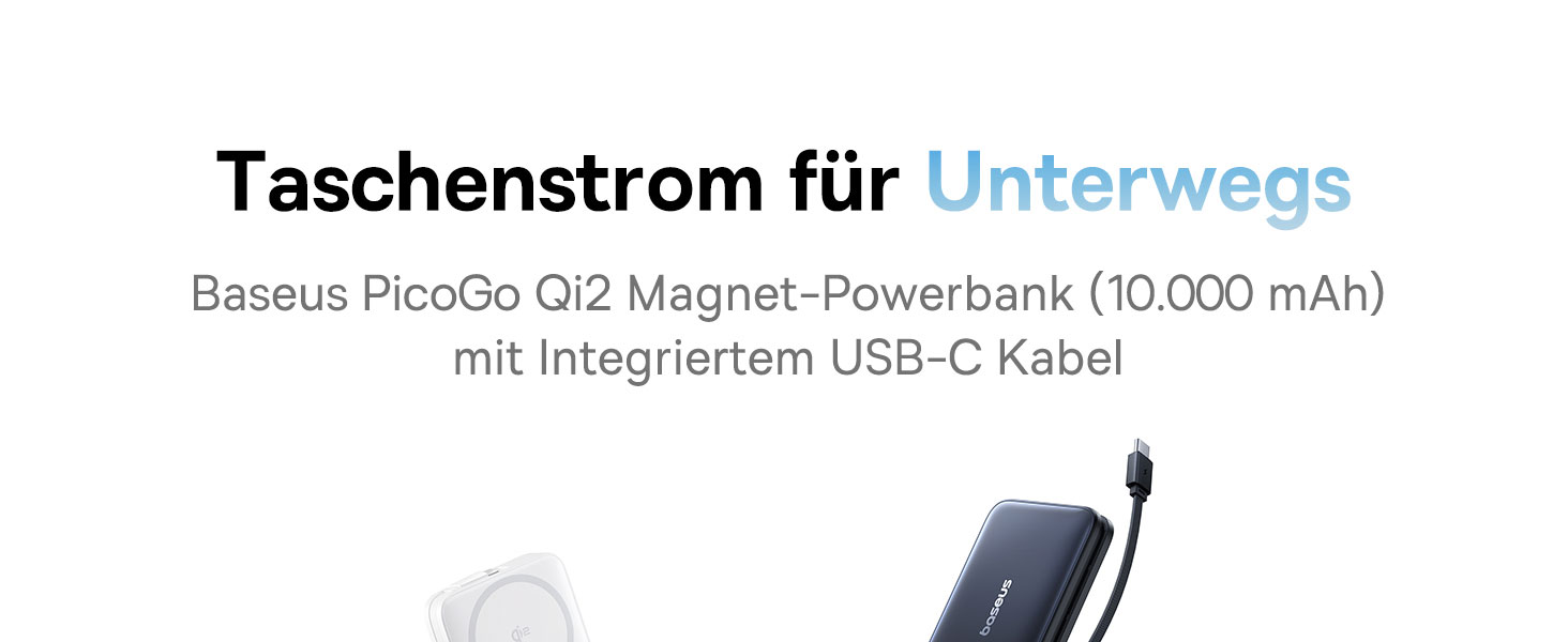 Power Bank Baseus EnerFill MagSafe 10000mAh, 22.5W USB-C, 15W Wireless, для iPhone 17/16/15/14/13/12, сірий